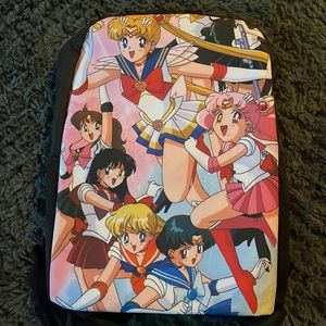 New Sailor Moon Anime Girls Black Pink Backpack (never used)